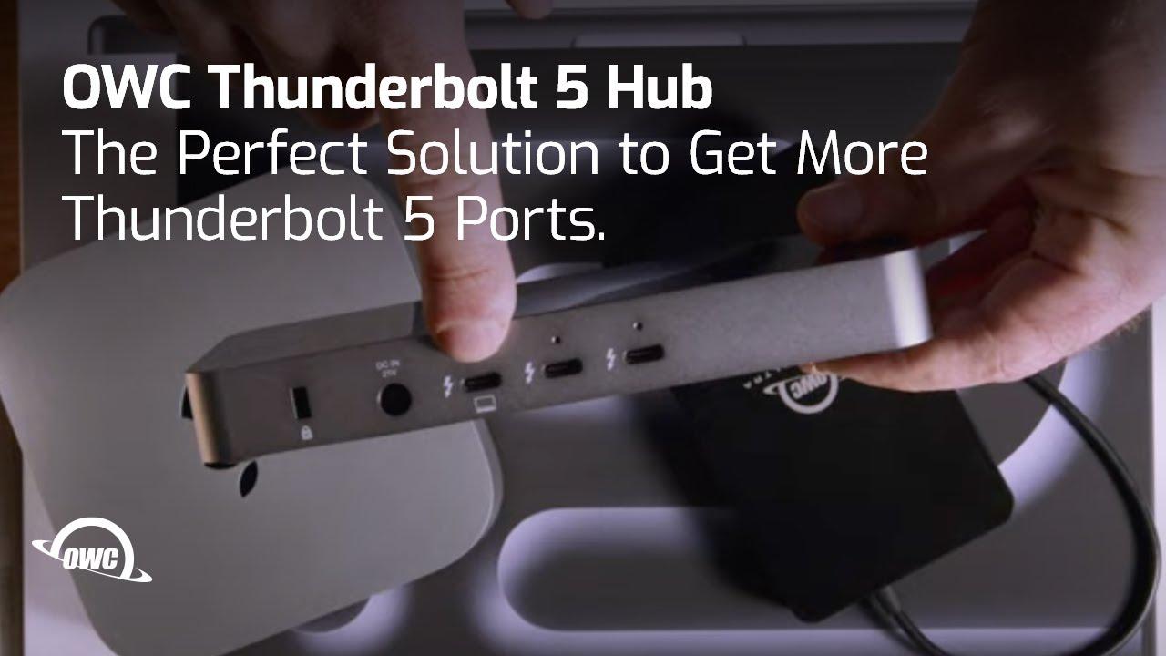 Watch Get Lightning Fast Speed with The OWC Thunderbolt 5 Hub