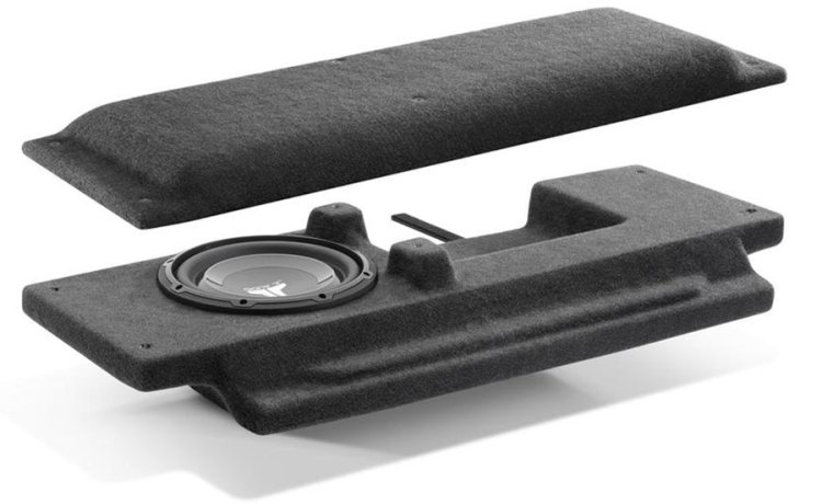 Large image of JL Audio 2007-2017 Jeep Wrangler Black Subwoofer Stealthbox