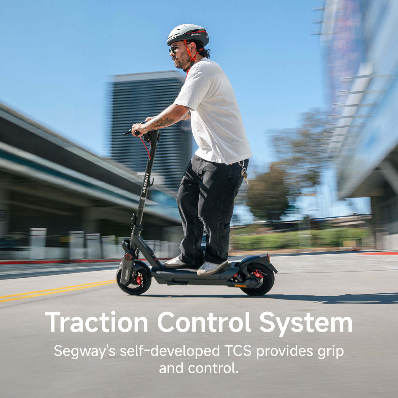 Infographic View Segway MAXG3 Electric Scooter Traction Control System Feature