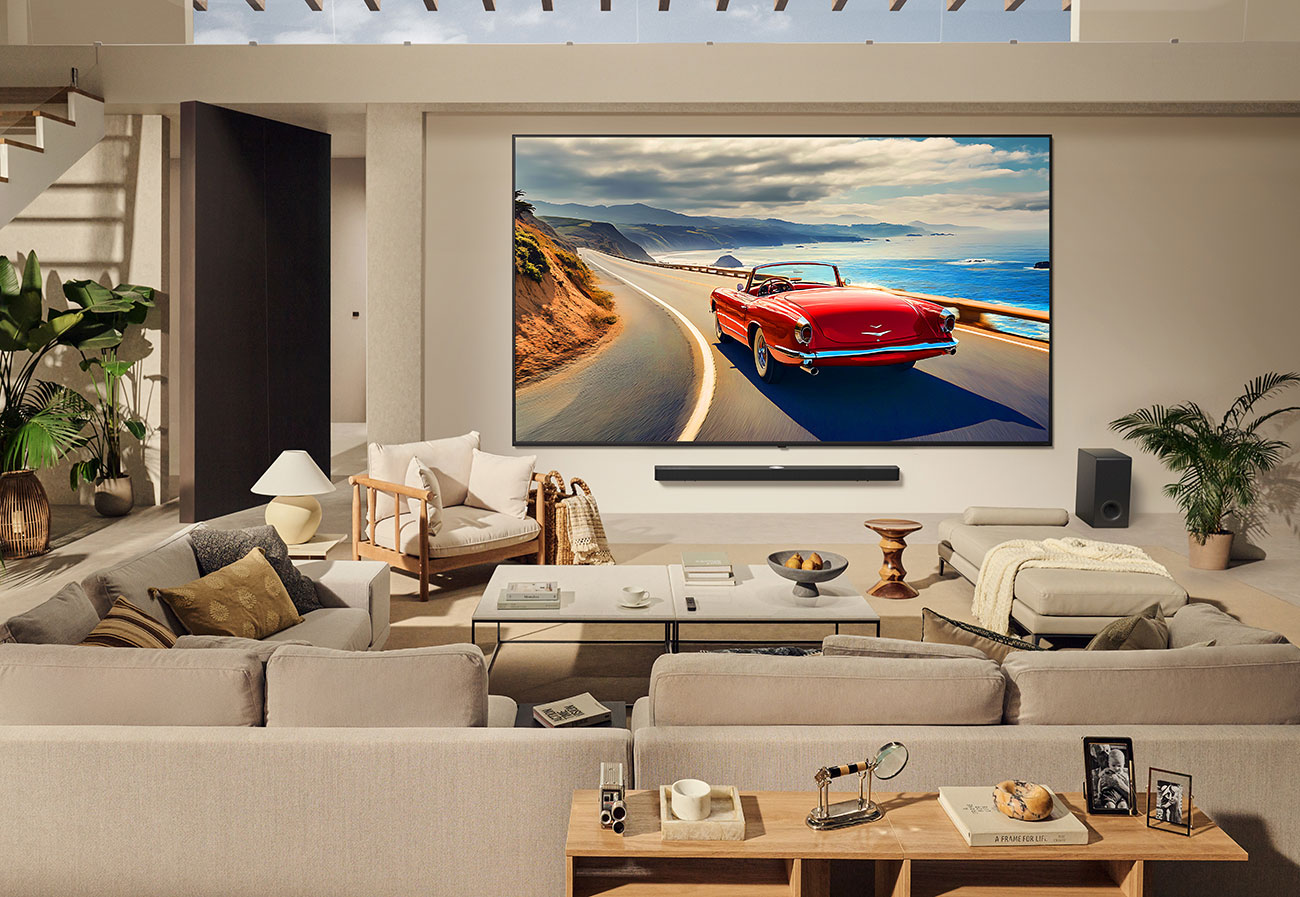 View Of TV In Living Room