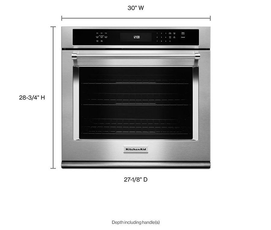 KitchenAid ADA 30" Stainless Steel Single Wall Oven Abt