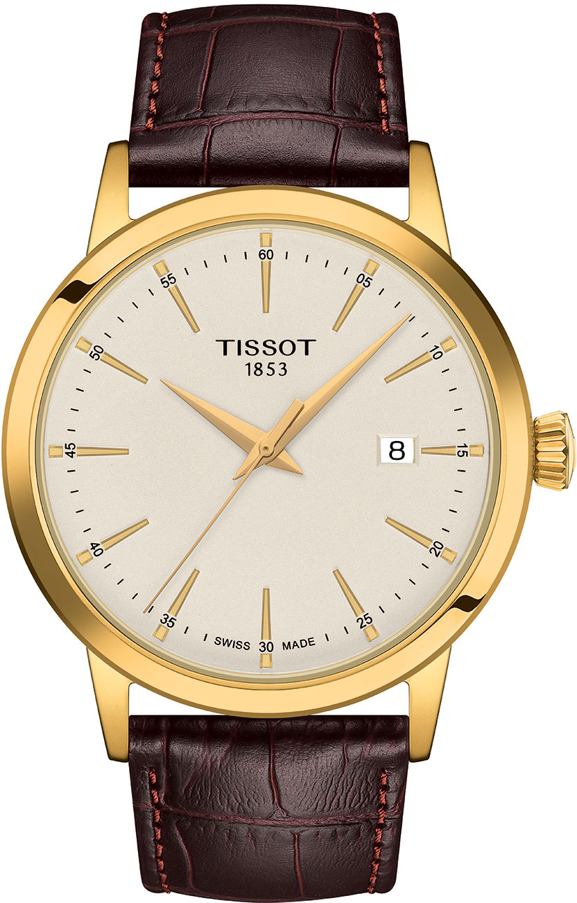 Front view of Tissot Watch Classic Dream with  Ivory Dial