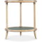 Hooker Furniture Living Room Retreat Raffia End Table in Dune | Lagoon