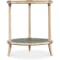 Hooker Furniture Living Room Retreat Raffia End Table in Dune | Lagoon