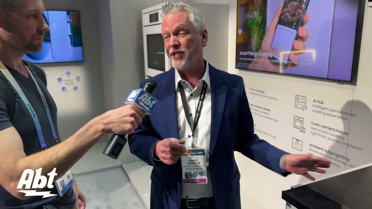 CES 2024 Samsung Bespoke Slide-in Induction Stove Video