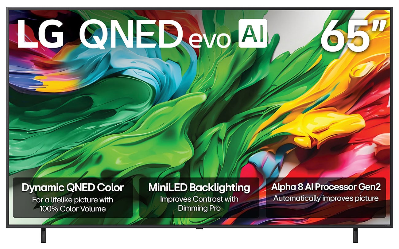 LG QNED85A Series TV 65-Inch Mini LED 4K Smart with evo AI in Black - 65QNED85AUA