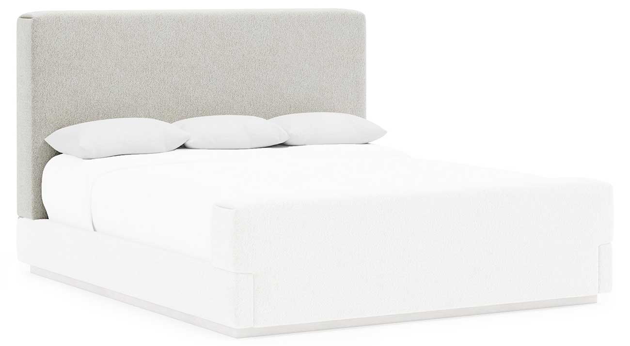 Angled view of Bernhardt Tempo Upholstered Panel Headboard