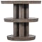 Hooker Furniture Modern Mood Round Side Table in Dark Wood Finish
