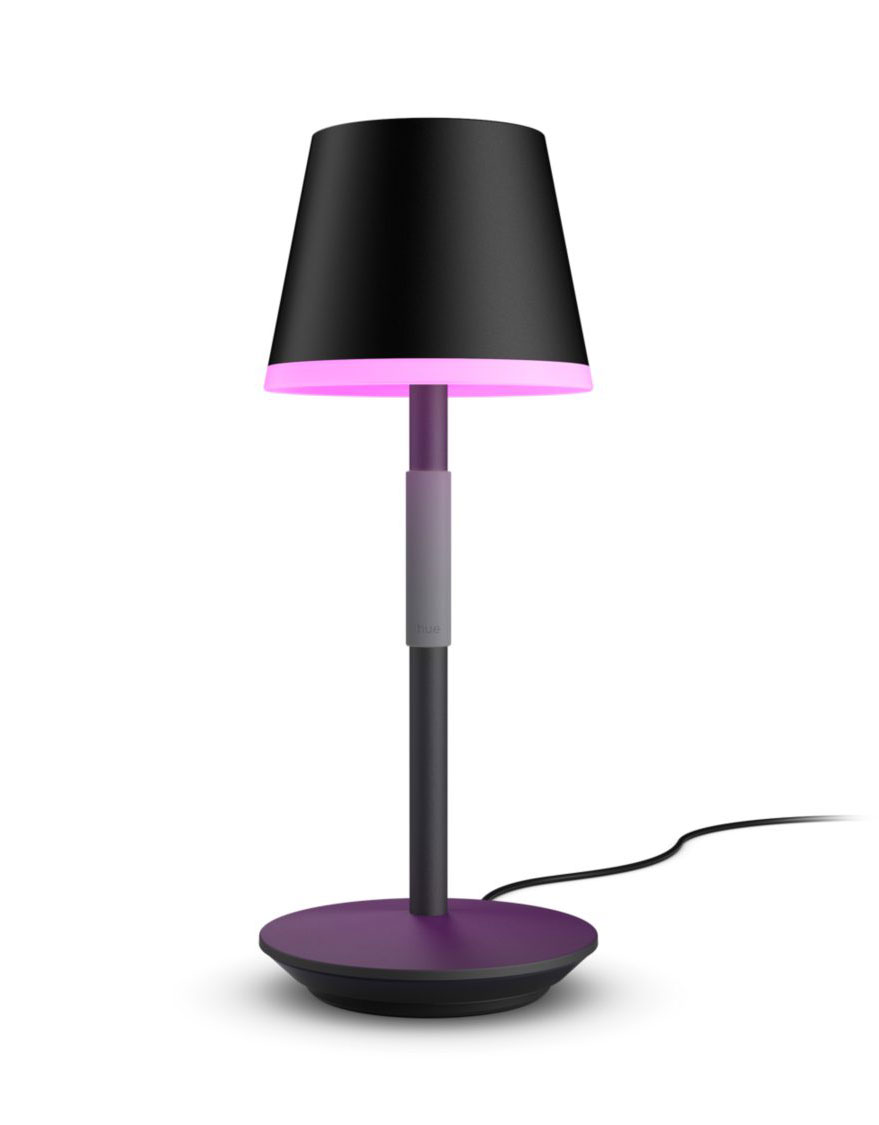 Front View of LED Smart Table Lamp Lit Up