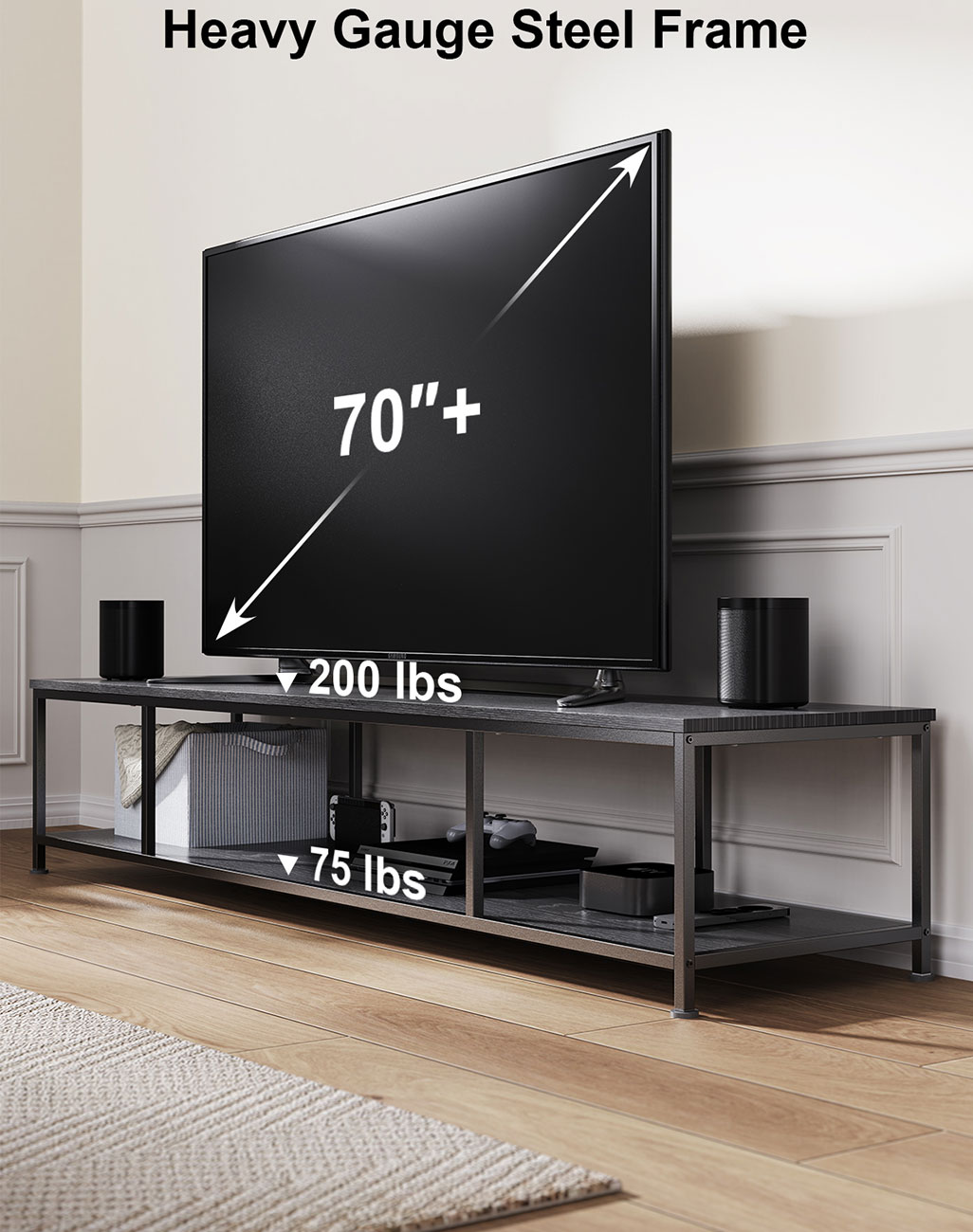 ErgoAV - ERTFX5-01BB - TV Stands & Entertainment Centers
