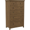 Archbold Furniture Emmerson Chest with 6 Drawers in Mineral | Aged Graphite