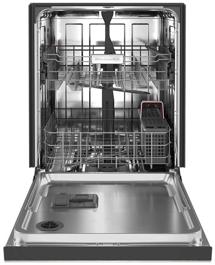 24 Inch Stainless Steel KitchenAid Dishwasher with Empty Dish Racks