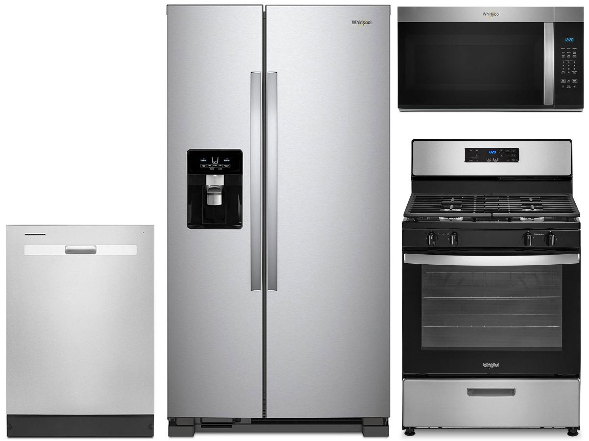 Large Image of Whirlpool Side-By-Side Refrigerator Appliance Package