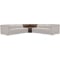 Hooker Furniture Living Room Savion Deux Corner with Power Headrests in West Saddlewood Leather