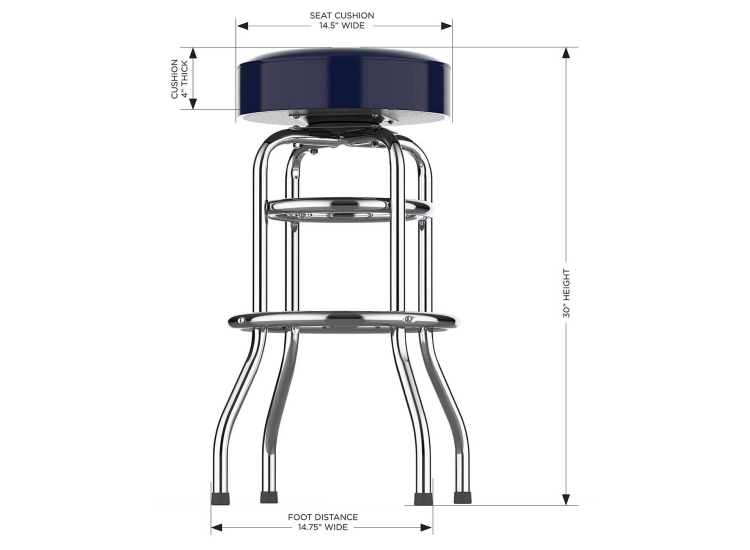Fan Life Chicago Bears Bar Stool - 680-1019