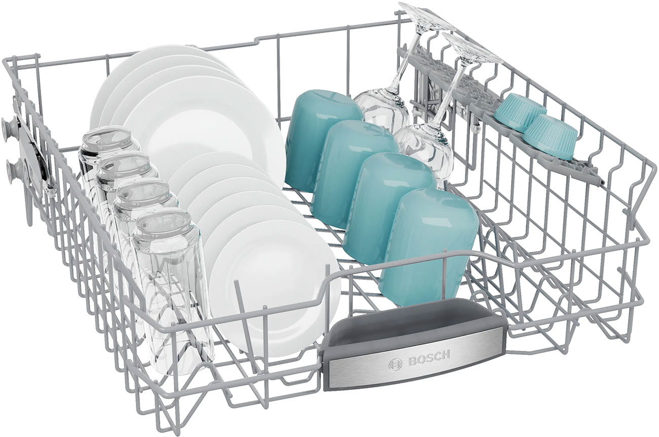 Alternate view of Bosch 500 Series Pocket Handle Dishwasher 24-Inch Wide in Anti-Fingerprint Stainless Steel - SHP65DM5N