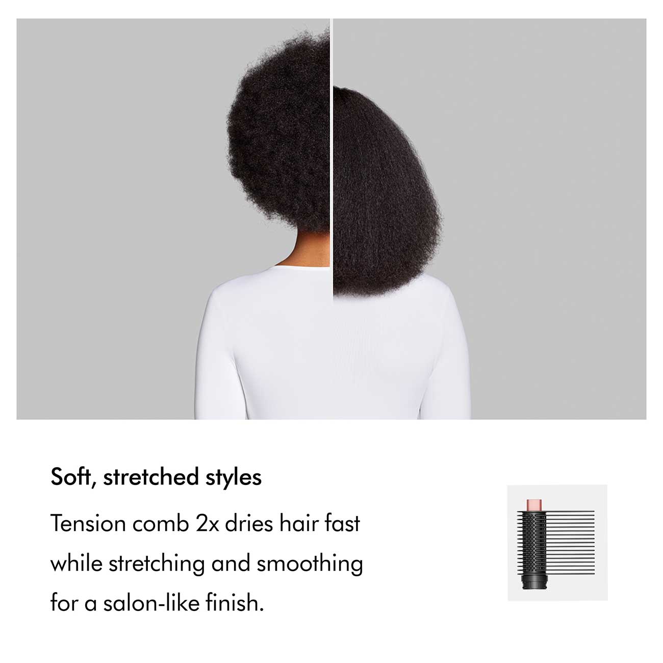 Airwrap Co-anda2x Multi-Styler & Dryer Curly+Coily Tension Comb Detail