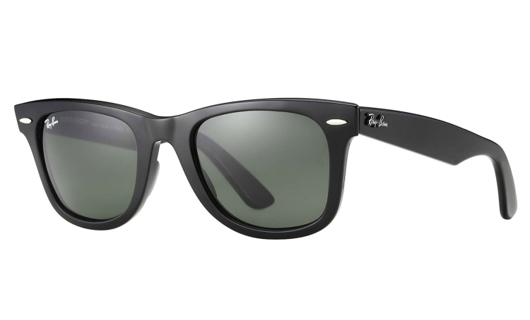 Ray-Ban Wayfarer Black Sunglasses - RB2140 901 54-18 display picture 2