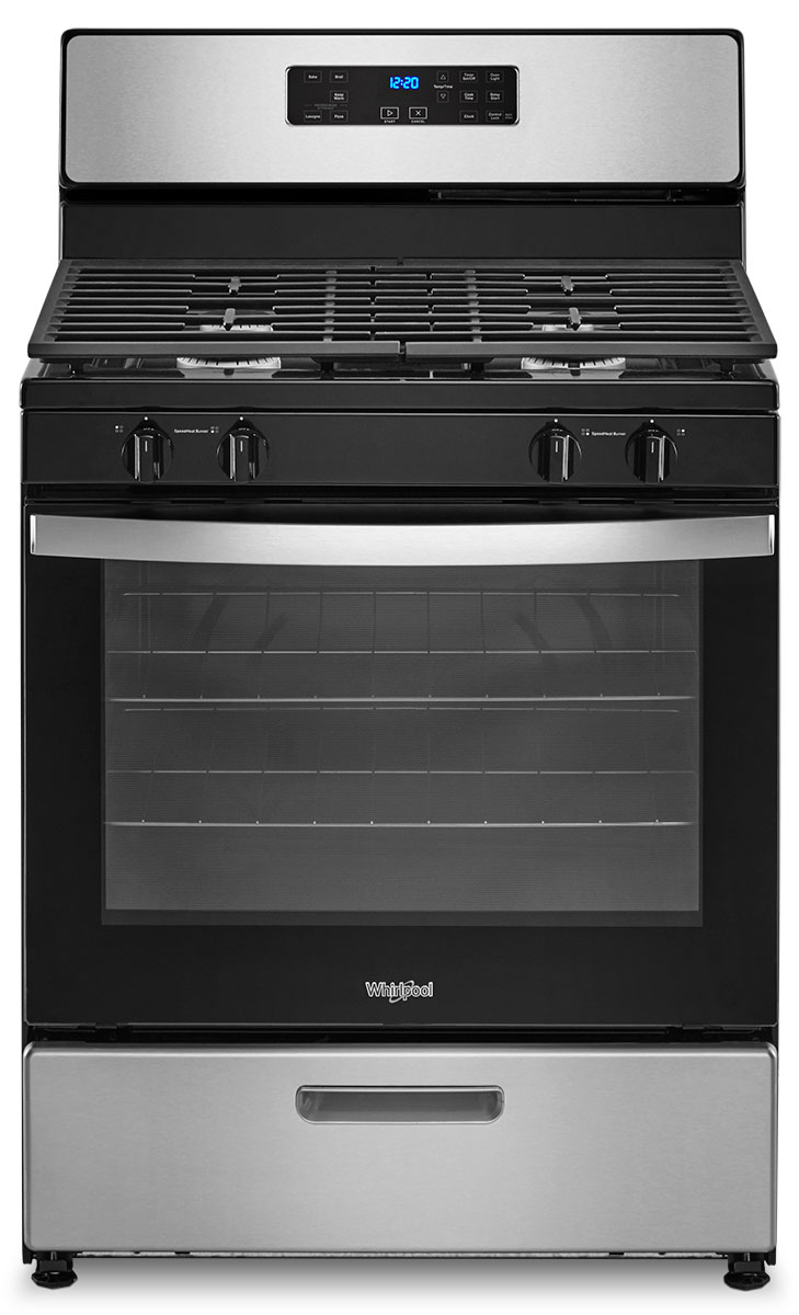 Whirlpool 5.1 Cu. Ft. Stainless Steel Freestanding Gas Range With Broiler Drawer - WFG320M0MS