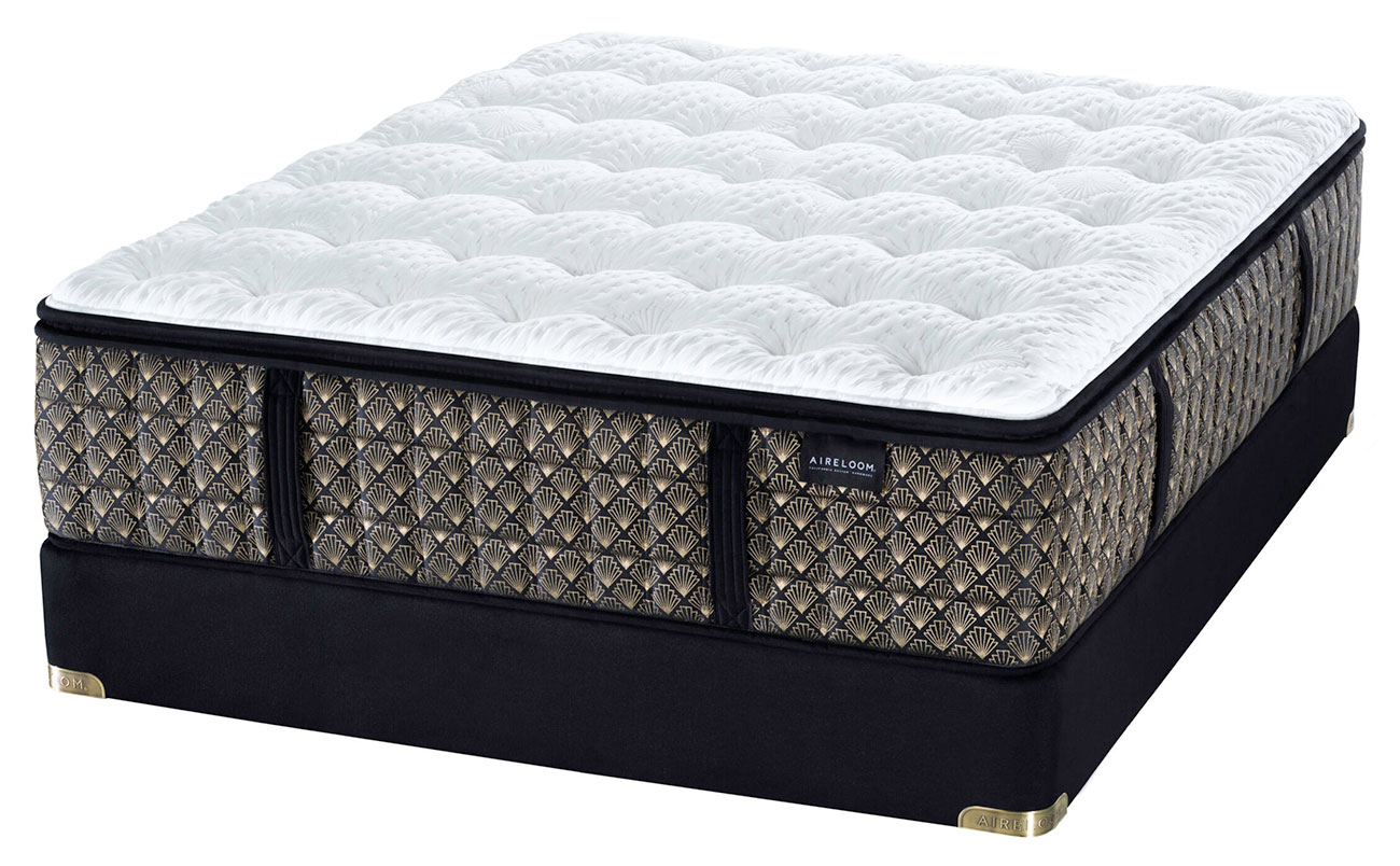 Angled View of the Aireloom Night Stars Preferred Luxetop M2 Plush King Mattress