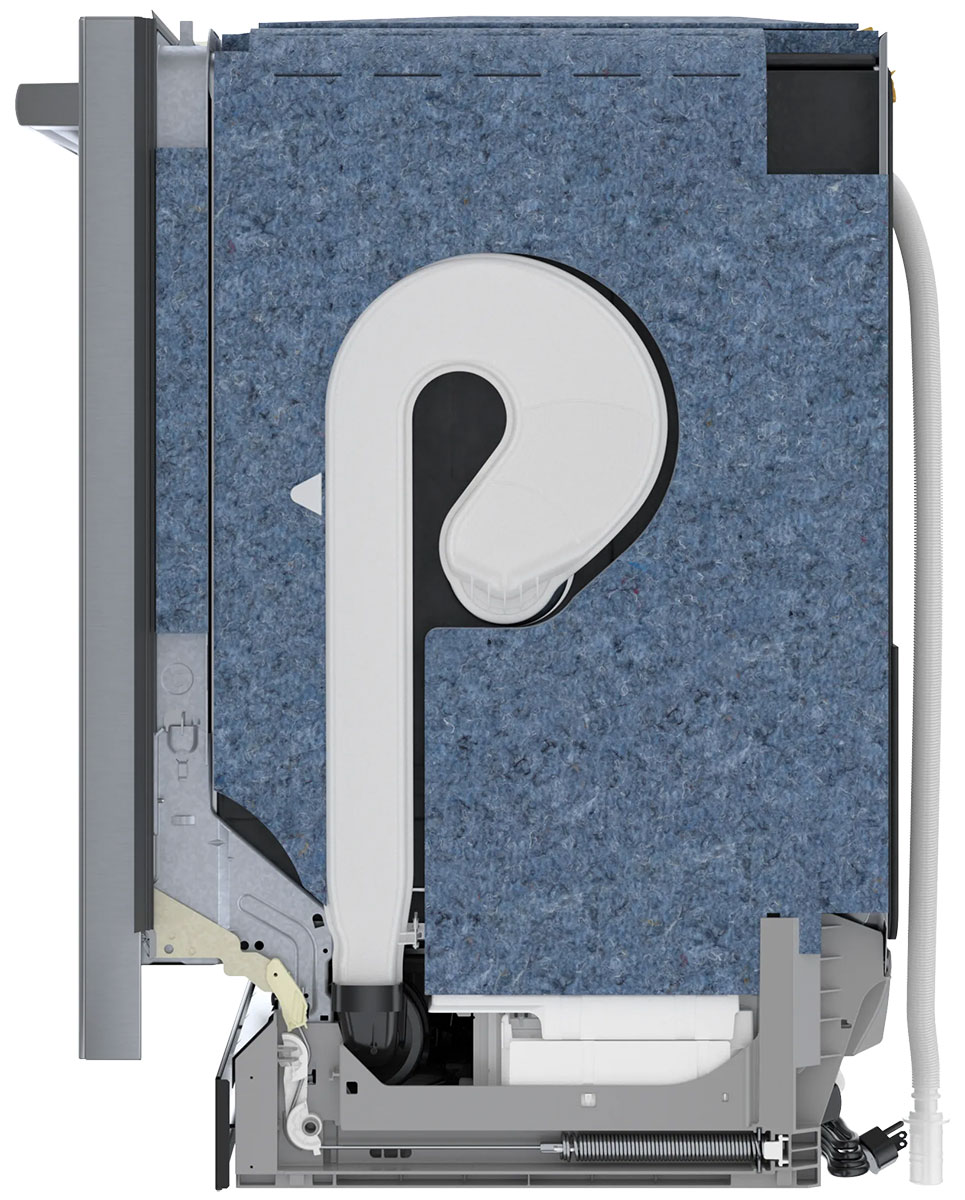 Right-side view of dishwasher.