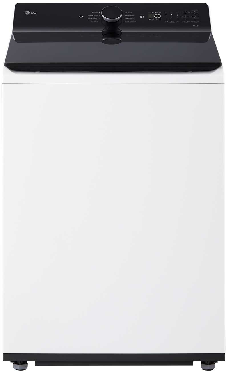Main Front view of LG Top Load Washer in White