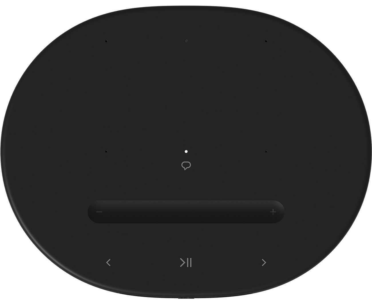 Top view of the speaker