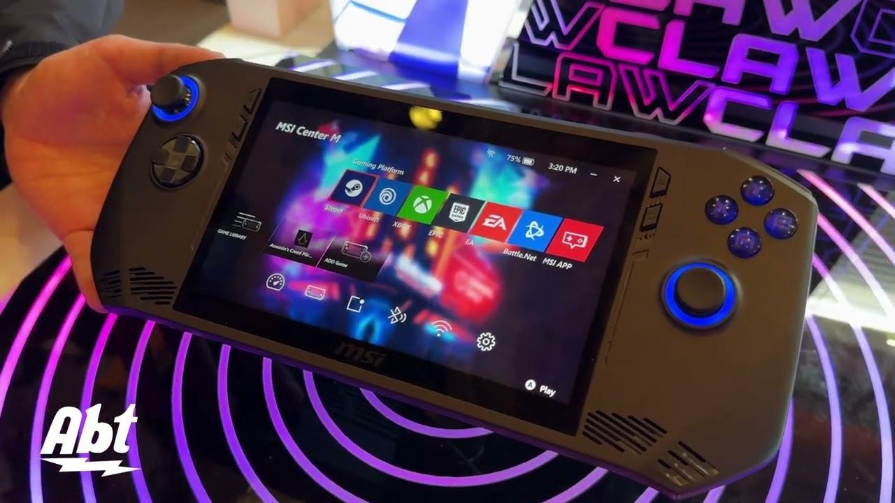 CES 2024 MSI Claw Portable Gaming System Video
