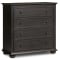 Four Hands Geoffrey Tall Dresser with 4 Drawers in Smoked Black Veneer