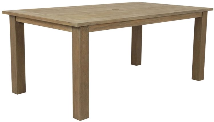 Large image of Alternate view of Sunset West Coastal Teak 72-Inch Dining Table in Coastal Teak - SW5501-T72