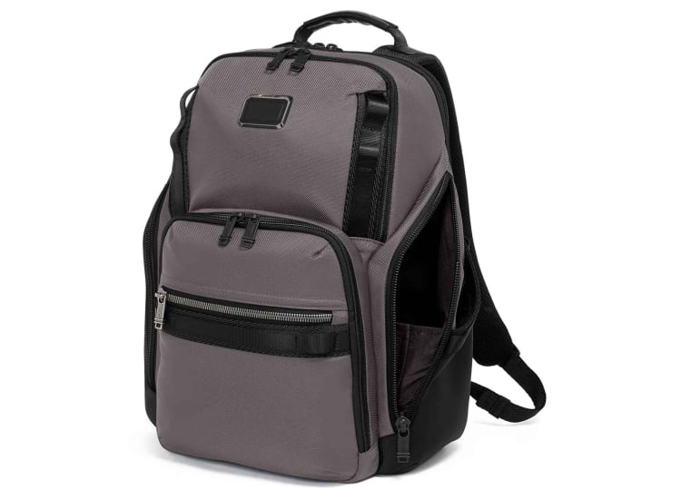 tumi - alpha bravo search backpack Black resistant lining and air vent) Side open pocket Back quick access pocket with hidden magnetic snap TUMI Alpha Bravo Search Backpack