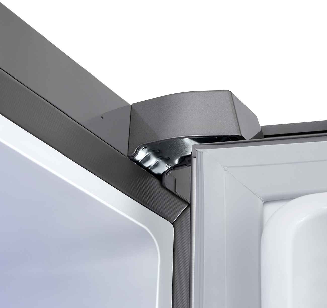 Hinge View of LG Refrigerator