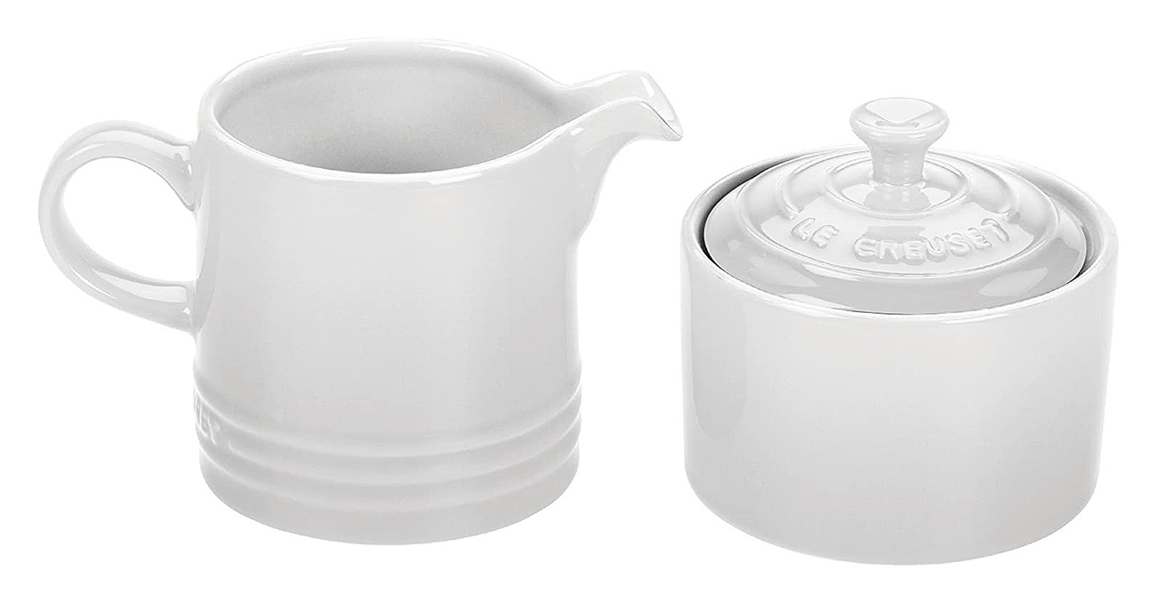 Le Creuset White Cream & Sugar Set PG80051016 Abt