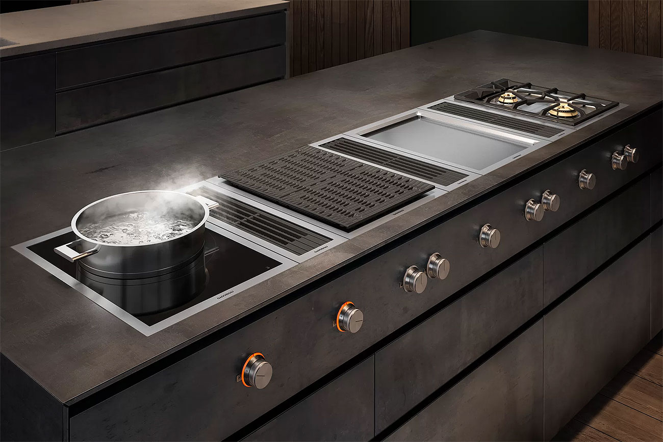 Gaggenau 6" Stainless Downdraft Ventilation VL 414 712 Abt