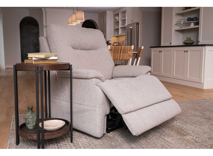 Flexsteel Zecliner Power Lift Recliner Model 1 with Power Headrest & Lumbar in Dove Fabric - 1091-55PH-352-01