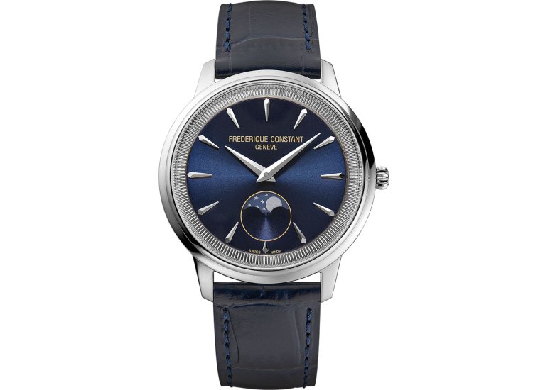 Frederique Constant Classics Moneta Moonphase Watch 37mm FC-206N3S6