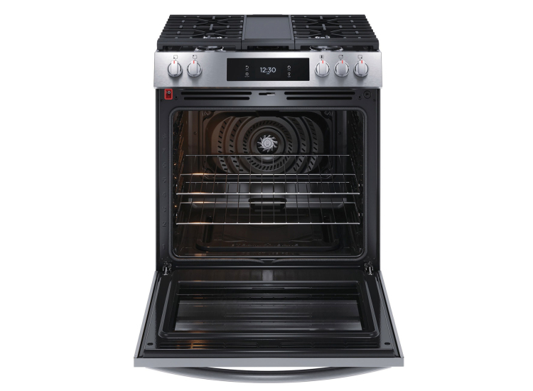Frigidaire Gallery ADA 30 In. Front Control Gas Range With Convection Bake in Stainless Steel - GCFG3060BF