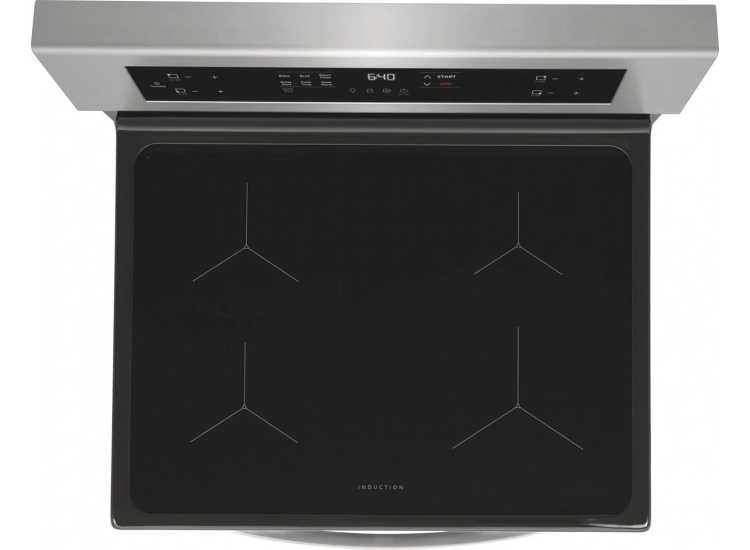 Frigidaire Induction Range with Rear Control 30-Inch in Stainless Steel - FCRI3062AS