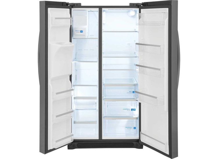 Frigidaire Gallery 22.3 Cu. Ft. Side-by-Side Refrigerator 36-Inch Wide in Smudge-Proof Black Stainless Steel Finish - GRSC2352AD