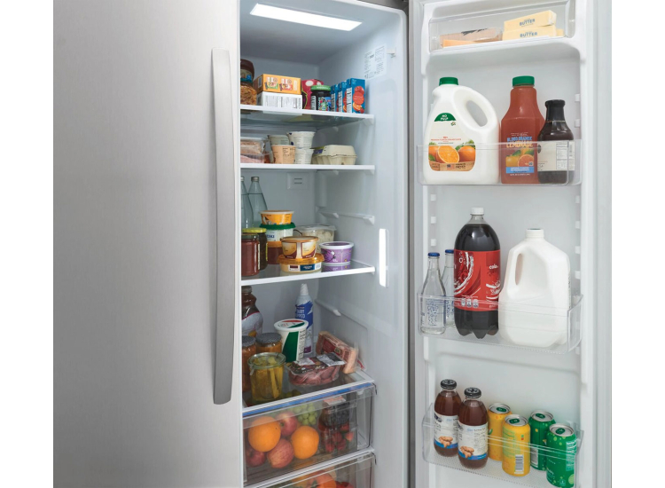 Frigidaire 26.4 Cu. Ft. Side-by-Side Refrigerator 36-Inch Wide in Stainless Steel - FRSN2610AF