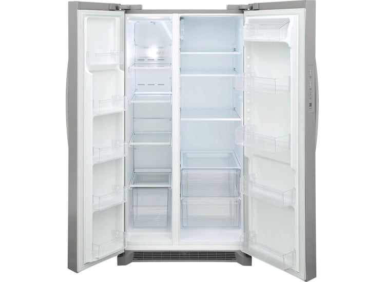 Frigidaire 26.4 Cu. Ft. Side-by-Side Refrigerator 36-Inch Wide in Stainless Steel - FRSN2610AF
