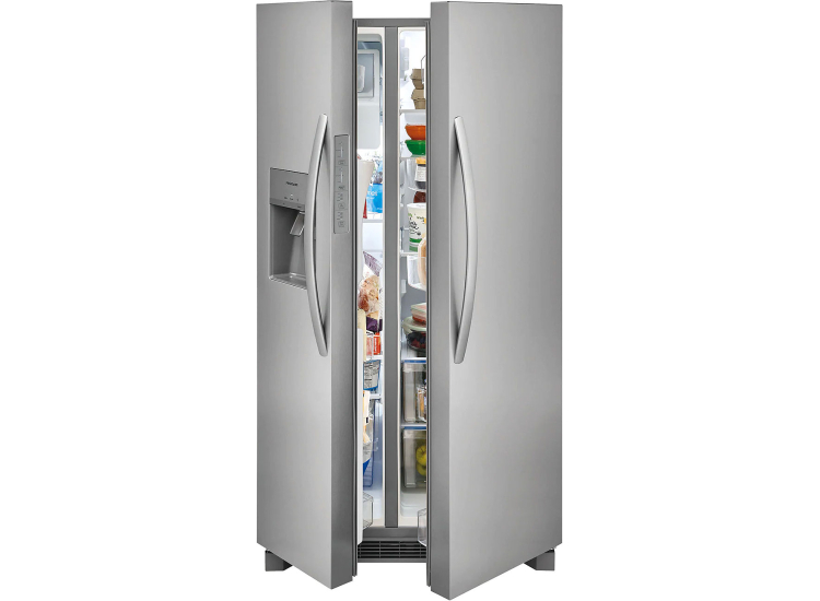 Frigidaire 25.6 Cu. Ft. Side-By-Side Refrigerator 36-Inch Wide in Stainless Steel - FRSS2623AS