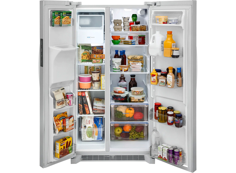 Frigidaire 25.6 Cu. Ft. Side-By-Side Refrigerator 36-Inch Wide In White - FRSS2623AW