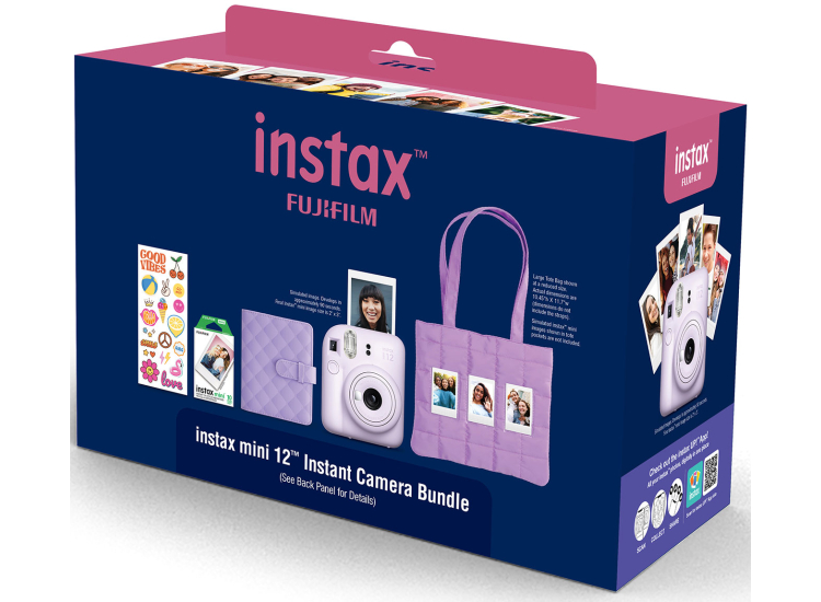 Fujifilm Instax Mini 12 Instant Camera Holiday Bundle 2025 in Lilac Purple - 600024598