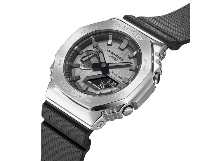 G-Shock Analog-Digital Silver Stainless Steel Watch GM2100-1A