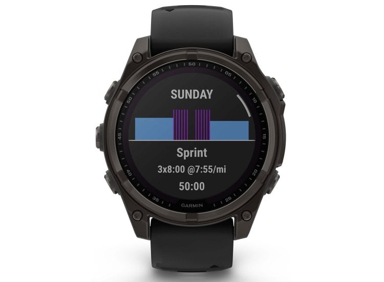 Garmin fenix Solar Smartwatch 47mm Black Silicone Abt