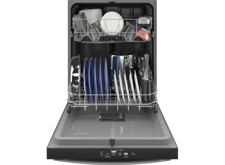 GE Dishwasher with Sanitize Cycle and Dry Boost 24-Inch in Fingerprint Resistant Stainless - GDT535PYVFS