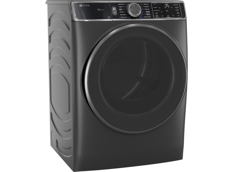 GE Profile Smart Front Load Gas Dryer with Steam and Sanitize Cycle 7.8 Cu. Ft. in Carbon Graphite - PFD95GSPWDS