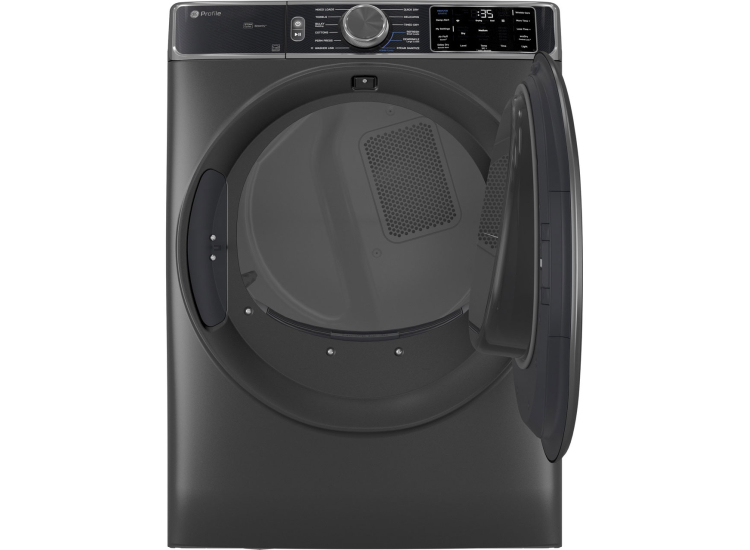 GE Profile Smart Front Load Gas Dryer with Steam and Sanitize Cycle 7.8 Cu. Ft. in Carbon Graphite - PFD95GSPWDS