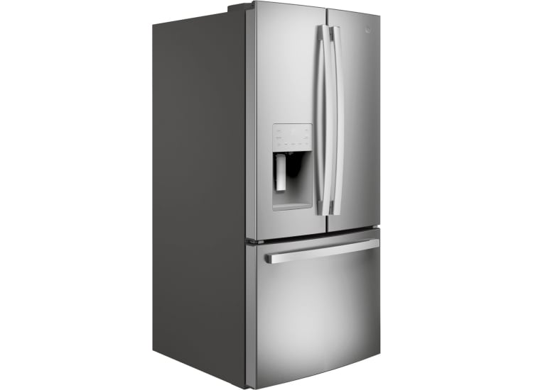 GE 23.6 Cu. Ft. French-Door Refrigerator 33-Inch Wide ADA in Fingerprint Resistant Stainless Steel - GFE24JYKFS